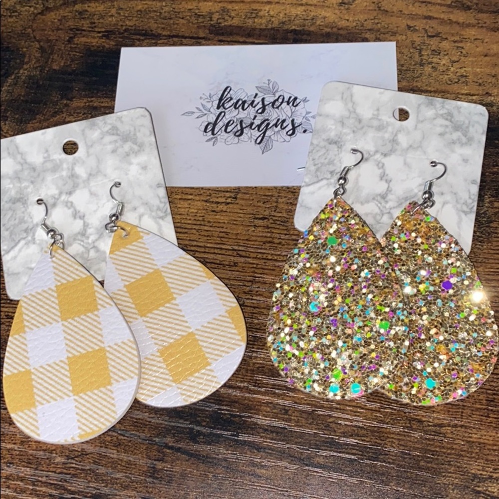 ☀️ sunshine earring combo! Teardrop style.